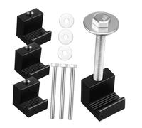 MAGICLULU Truck Tool Box Clamps Secure Fastening J-shaped 4 Pcs Portable Aluminum Alloy Mounting Kit for Black Truck Toolbox Accessories