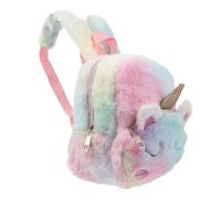 MAGICLULU Unicorn Backpack Plush Shoulder Bag for Girls, Large Capacity | Lightweight Portable Kids Schoolbag, Unicorn Pattern, School Season Decor, Cartoon Style for Travel and Play