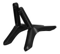 MAGICLULU Universal Aluminum Holder Base Bracket Tv to Support Stand Tabletop in Black Alloy with Stable Triangle Base for 45kg, Tvs for Desktop Use