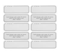 MAGICLULU UV Intensity Testing Cards 10Pcs for Outdoor Sun Protection and Skin Care Products UV Rays Detection