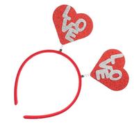 MAGICLULU Valentine's Day Heart-shaped Headband Felt Glitter Hair Accessories Comfortable to Wear Unique Design Simple Yet Stylish for Dances and Photo Props