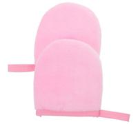 MAGICLULU Velvet Plush Self Tanning Mitt Gloves 2Pcs for Body Lotion Apply, Finger Cover Mitts for Tanning Oil and Sun Cream, Designed for Quick and Even Sunless Tan Application