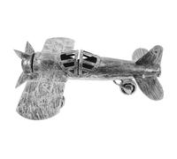 MAGICLULU Vintage Airplane Model Retro Metal Decor for Adults Authentic Design with Base Aviation Themed Shelf Display Inspires Creativity and Enhances Office Decor
