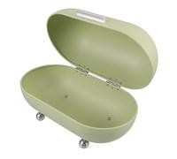 MAGICLULU Vintage Bread Storage Container Metal Corner Bread Box Kitchen Counter Organizer Large Capacity Bin