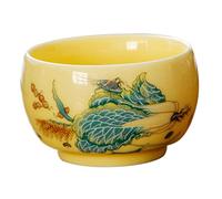 MAGICLULU Vintage Ceramic Tea Cup Hand Painted Asian Teacup for Tasting for Tranquil Artisan Crafted Smooth Surface Easy to Clean