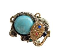 MAGICLULU Vintage Elephant Shape Car Perfume Clip Solid Aromatherapy Stone Air Freshener with Rhinestone Alloy Back Clip for Auto Vehicle Decoration and Odour Elimination