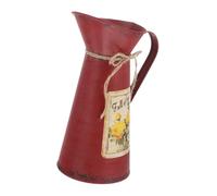 MAGICLULU Vintage Flower Bucket Iron Flower Bucket Vase for Arrangement Metal Tabletop Ornament Rustic Planter for Home Decor and Small Item Storage 11.02In