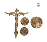 MAGICLULU Vintage Iron Balance Scale Statue Jewelry Organizer Display Tray Necklace Holder Stand Antique Decorative Tray Symbolizing Justice for Lawyers Judges Students Home Decor