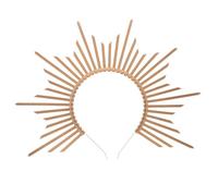 MAGICLULU Vintage Sunburst Spike Headpiece Elegant Halloween Costume Hair Accessory Lightweight Retro Metal and Headband for Women, for Special Occasions and Festivals