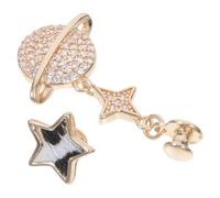 MAGICLULU Watchband to Charm 2pcs Planet Star and Delicate Alloy Shapes , Golden Decorative Watchstrap Accessory Dress up Your Watchband for Friends and Family
