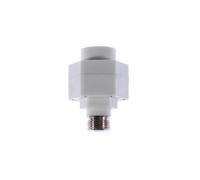 MAGICLULU Water Heater Partition Wall Device Accessories White Pbt Copper Double Adapter with Large Water Discharge and Watertight Feature for Electric Insulation Wall Use
