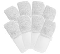 MAGICLULU Water Removal Filters Fountain 8pcs White Replacement Pet for Water Dispenser with Resin and Cotton Material, Filtration and Dust for Home and Pet Store Use