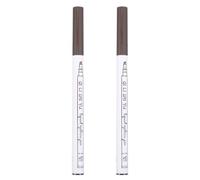 MAGICLULU Waterproof Micro-Fork Tip Eyebrow Pencil 2Pcs Chestnut Brown Fast-Drying Brow Pen Suitable for Semi Eyebrow Tattooing