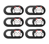 MAGICLULU Webcam Cover Slide for Secure Video Calls and Online Privacy Abs Black Ultra-thin 6pcs Privacy Protect Cover with Smooth Slide Open/close Function for Laptop and Tablet for Secure