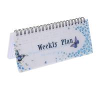 MAGICLULU Weekly Planner Book Portable Coil Flip-up Notepad Planner Task Planner Top Spiral Notebook Work Notepad Paper for Study Office Schedules 19 x 8 x 1cm