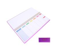 MAGICLULU Weekly Planner Undated Spiral Bound Desktop Notepad for Business and Academic Time Management with Smooth Writing Paper