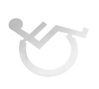 MAGICLULU Wheelchair Disabled Restroom Sign Lightweight Display Sign for Bathroom Accessibility Easy to Install Disability Aids Bathroom Accessories