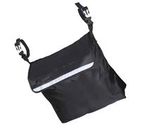 MAGICLULU Wheelchair Storage Bag with Large Pocket, Black Waterproof Hanging Pouch for Walkers and Power Wheelchairs, Mobility Aid Organizer Suitable for Travel and Daily Use