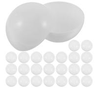 MAGICLULU White 4cm Raffle Balls Pack of 25, PVC, 117g, All Ages, Sports, Holiday Theme, Portable, 2 Players, TABLETOP_GAME