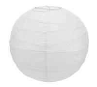MAGICLULU White Round Paper Lantern for Pendant Light with Collapsible Design and Effortless Installation, Elegant Globe Lampshade for Christmas and Relaxing Atmospheres
