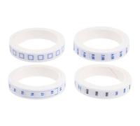 MAGICLULU White Washi Paper Tape Sturdy and Versatile Adhesive Tape for Decorating Planners 4 Rolls with Simple Clean Design and Office Use for Scrapbooking and Journaling