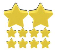 MAGICLULU Whiteboard Erasers 10Pcs Small Five-Pointed Star Dry Erase Erasers Washable Felt Cloth Classroom Board Eraser for Office Home School Use