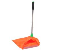 MAGICLULU Windproof Dustpan with Easy Bag Replacement and Ergonomic Handling, Stainless Steel and Oxford Cloth Material for Outdoor Street Cleaning and Garden Waste Collection
