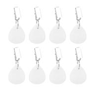MAGICLULU Windproof Tablecloth Weights Decorative Tablecloth Fixing Pendants 8pcs with Clips, White Marble Easy to Install and Remove, for Outdoor Picnic and Family Dinner