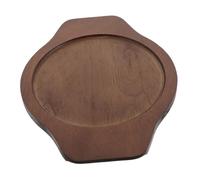 MAGICLULU Wood Anti-hot Pad Heat Insulated Pad Wooden Trivet Tray Bibimbap Bowl Wood Mat Oval Tray Base for Stone Bowl Pot Trivet Casserole Pot Coasters Stone Mat Brown