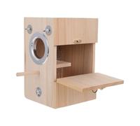 MAGICLULU Wooden Bird Incubator Nesting Box for Parrots and Birds with Interior Egg Separator, Convenient House Box Design, for Breeding and Outdoor Use
