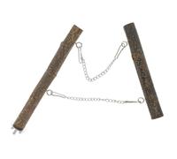 MAGICLULU Wooden Bird Swing Beautiful and Delicate Design for Parakeets and Small Parrots Suitable for Pecking and Chewing, Bird Cage Accessory for Play and Rest
