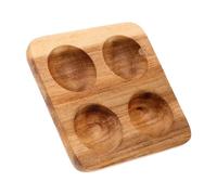 MAGICLULU Wooden Egg Tray Storage Rack for Refrigerator and Home Unique Square Chicken Egg Holder Board Cardboard Versatile and Elegant