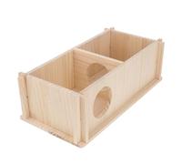 MAGICLULU Wooden Hamster Nest House Hideout Shelter for Small Hedgehog