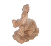 MAGICLULU Wooden Horse Sculpture Zodiac Figurine Feng Shui Carved Desktop Ornament for Home Office Decor Symbolizing Success and Luck