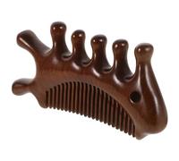 MAGICLULU Wooden Massage Comb Fine Tooth Comb Multi-functional Scalp Stimulator Improving Hair Quality Stylish Design for Nose and Cheeks Grooming Routine on The Go