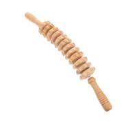 MAGICLULU Wooden Massage Roller Stick Wood Massaging Rolling Tool Lightweight Versatile Use Beige Wood Massager for Thigh Muscles and Body Relaxation After an Intense Workout Or Long Day