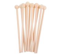 MAGICLULU Wooden Percussion Mallets Develop Musical Talent and Produce Great 12pcs Wood Drumsticks Set for Resonator Bell and Cow Bell for Beginners and Adults, for Festivals and Parties