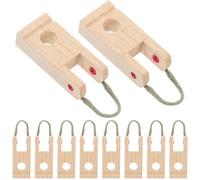 MAGICLULU Wooden Piano Pin and Piano Hammer Butt Flange Rope Precision Manufacturing Easy Installation Khaki Colour Compact Size Accessory for Hobbyists and Amateur Pianists