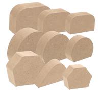 MAGICLULU Wooden Pottery Mug Handle Molds DIY Making Tools for Shaping Various Cup Handles Suitable for Handmade Crafts and Pottery Mug Accessories