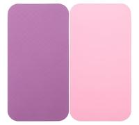 MAGICLULU Yoga Knee Mat Cushion Non Slip Extra Thick Tpe Pad for Pilates and Floor Exercises 13.39 X 6.69 X 0.20In Round Shape for Workout Comfort