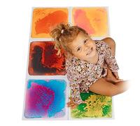 MagicMeadow Liquid Sensory Tiles | Special Needs Support | Set of 6