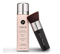 MagicMinerals AirBrush Foundation by Jerome Alexander - 2pc Set with Airbrush Foundation and Kabuki Brush - Spray Makeup with Anti-aging Ingredie