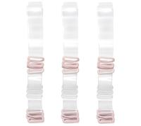 Magicmode Clear Bra Straps Invisible Non-Slip Adjustable Bra Straps for Strapless Bra, 3 Pairs 12MM