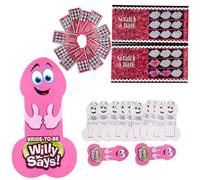 Magicnitz Game Card, Girls Night Out Hen Party Dare Scratch cards, Adult Game, Challenge Scratch Game Cards, Willy Says Bachelorette 36 Dare Game Cards