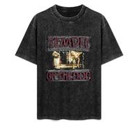 MAGICNT Men's Acid Washed T-Shirt Feel Soft Temple of The Dog Every Design is Just Right XXL Black