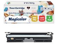 Magicolor 1650EN Toner Cartridge Compatible for Konica Minolta Magicolor 1600W 1650EN 1650END 1650ENDT 1680MF 1690MF Printers (1 Pack Black)