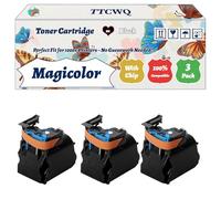 Magicolor 4750DN Toner Cartridge Compatible for Konica Minolta Magicolor 4750DN 4750EN Printers, with Chip, High Yield 6000 Pages, High-Definition Printing (3 Pack Black)