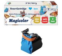 Magicolor 4750DN Toner Cartridge Compatible for Konica Minolta Magicolor 4750DN 4750EN Printers, with Chip, High Yield 6000 Pages, High-Definition Printing (1 Pack Cyan)