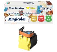 Magicolor 4750DN Toner Cartridge Compatible for Konica Minolta Magicolor 4750DN 4750EN Printers, with Chip, High Yield 6000 Pages, High-Definition Printing (1 Pack Yellow)