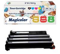 Magicolor 7450 Toner Cartridge Compatible for Konica Minolta Magicolor 7450 7450II Printers, with Chip, High Yield 15000 Pages, High-Definition Printing (4-Pack BK/C/M/Y)